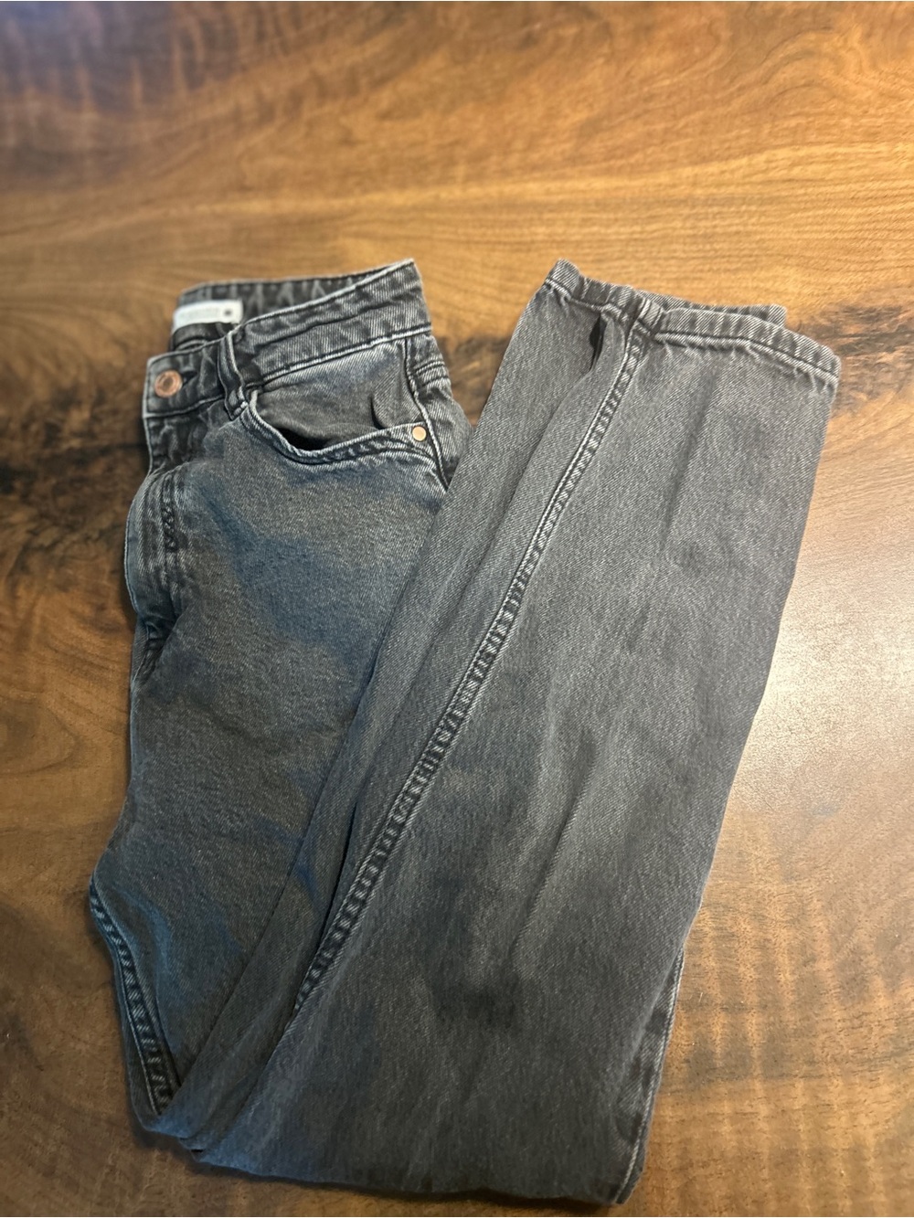 Zara Jeans Black High‎ Rise Mom Jeans